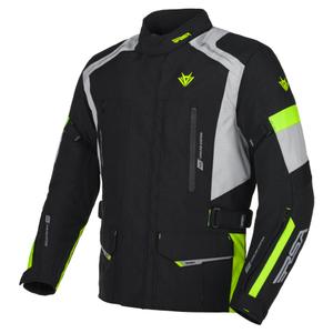 Veste de moto RSA EXO 2 noir-gris-jaune fluo
