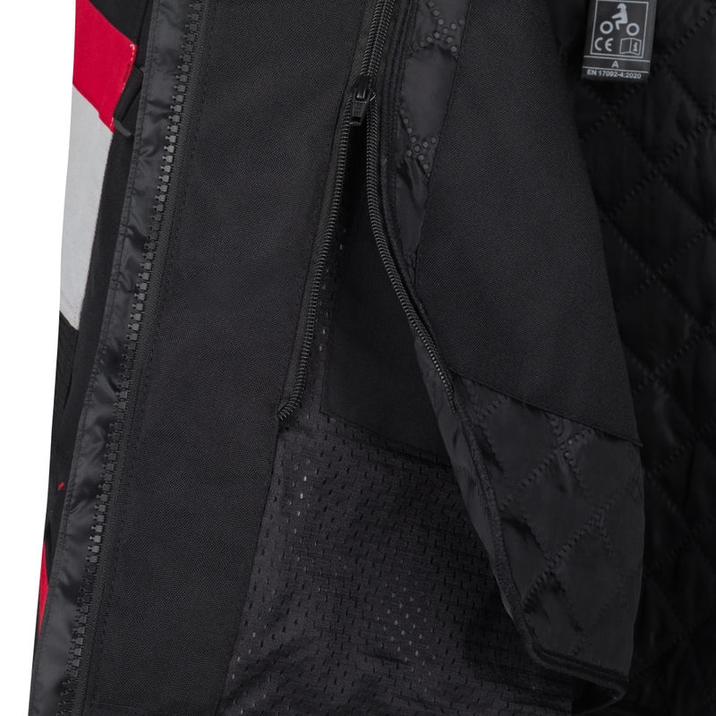 Veste de moto RSA EXO 2 noir-gris-jaune fluo