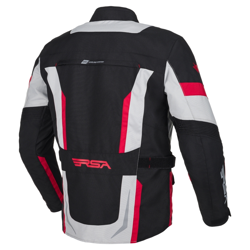 Veste de moto RSA EXO 2 noir-gris-rouge