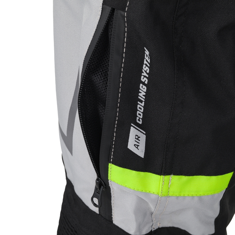 Pantalon de moto RSA EXO 2 noir-jaune fluo