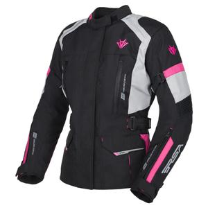 Veste de moto pour femme RSA EXO 2 noir-gris-rose