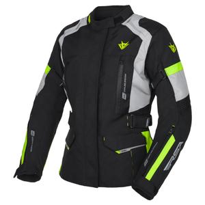 Veste de moto pour femme RSA EXO 2 noir-gris-jaune fluo