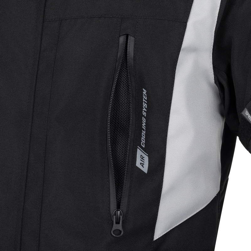 Veste de moto RSA EXO 2 noir-gris-bleu pour femme