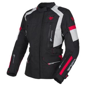 Veste moto femme RSA EXO 2 noir-gris-rouge