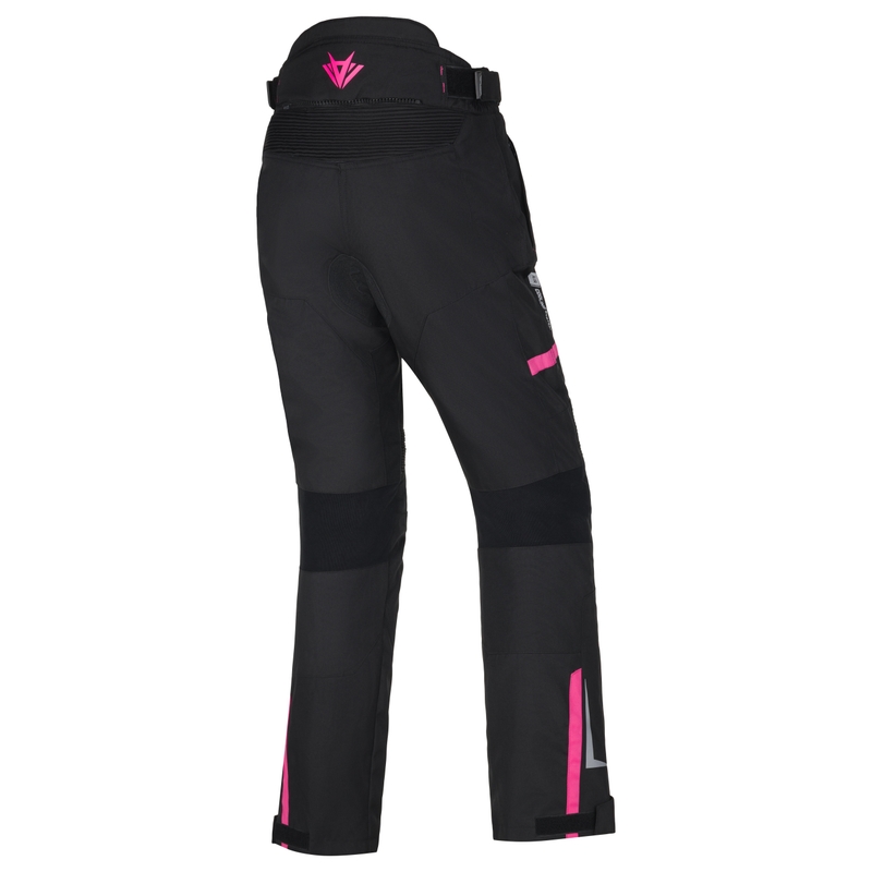 Pantalon moto femme RSA EXO 2 noir-rose