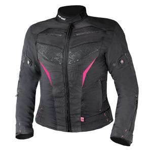 Veste moto femme Street Racer Rose noir et rose