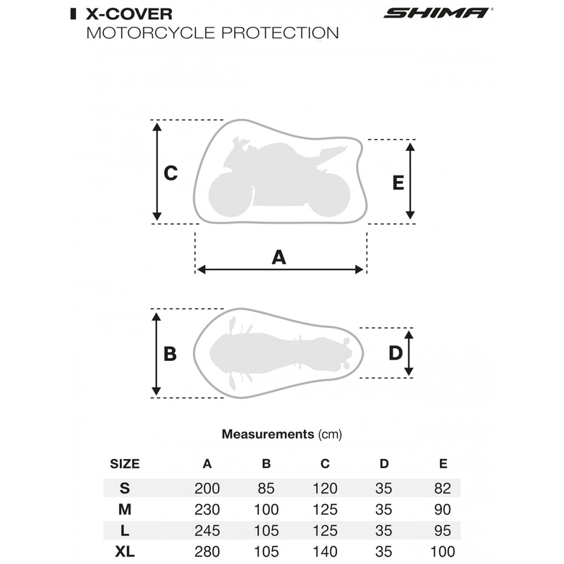 Voile de moto Shima X-Cover Solo