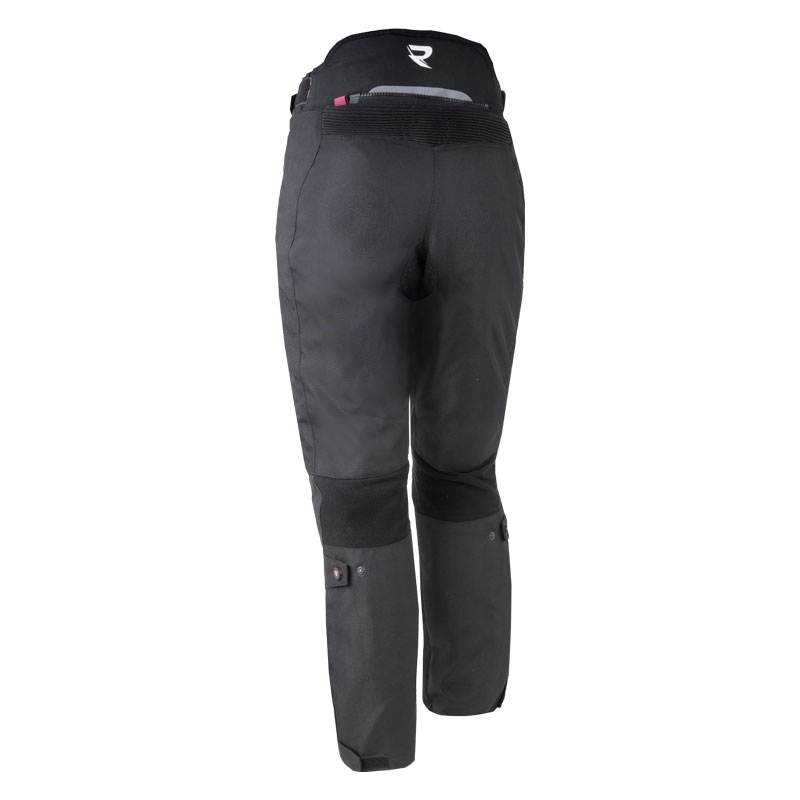 Pantalon moto femme Street Racer Betty II Air noir-rose