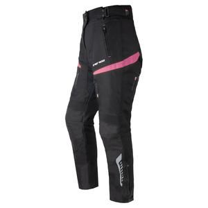 Pantalon de moto Street Racer Vix noir et rose pour femmes