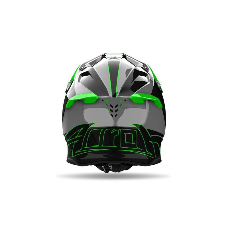 Casque motocross Airoh Twist 3 Shard vert brillant