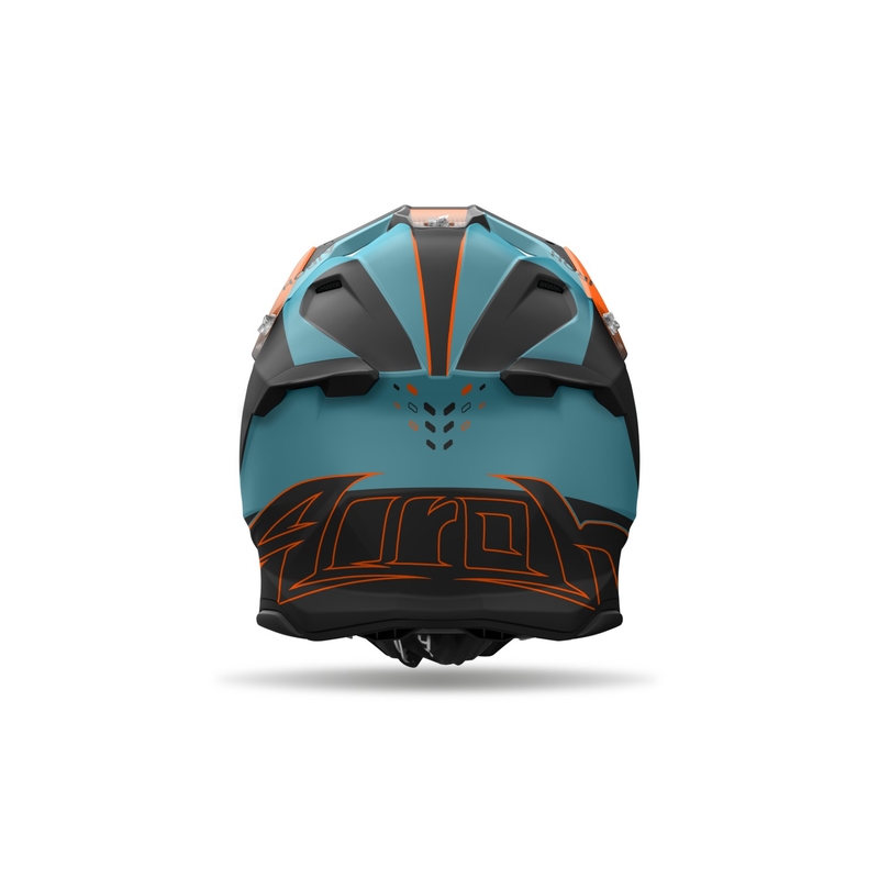 Casque cross Airoh Twist 3 Shard orange mat
