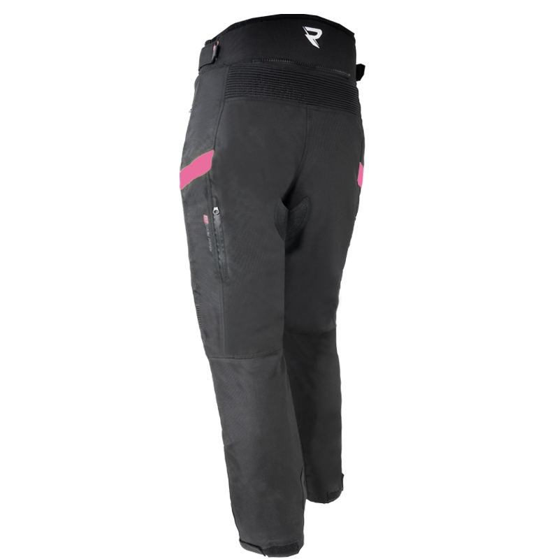 Pantalon de moto Street Racer Vix noir et rose pour femmes