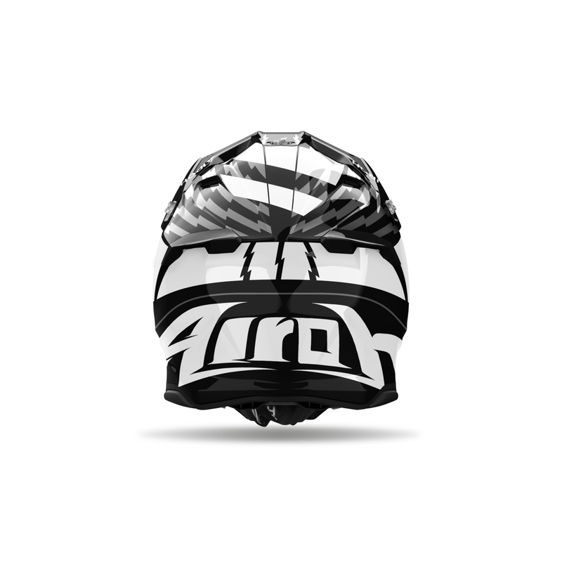 Casque cross Airoh Twist 3 Thunder brillant noir-blanc