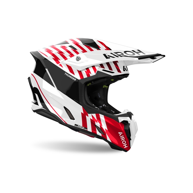 Casque cross Airoh Twist 3 Thunder rouge brillant
