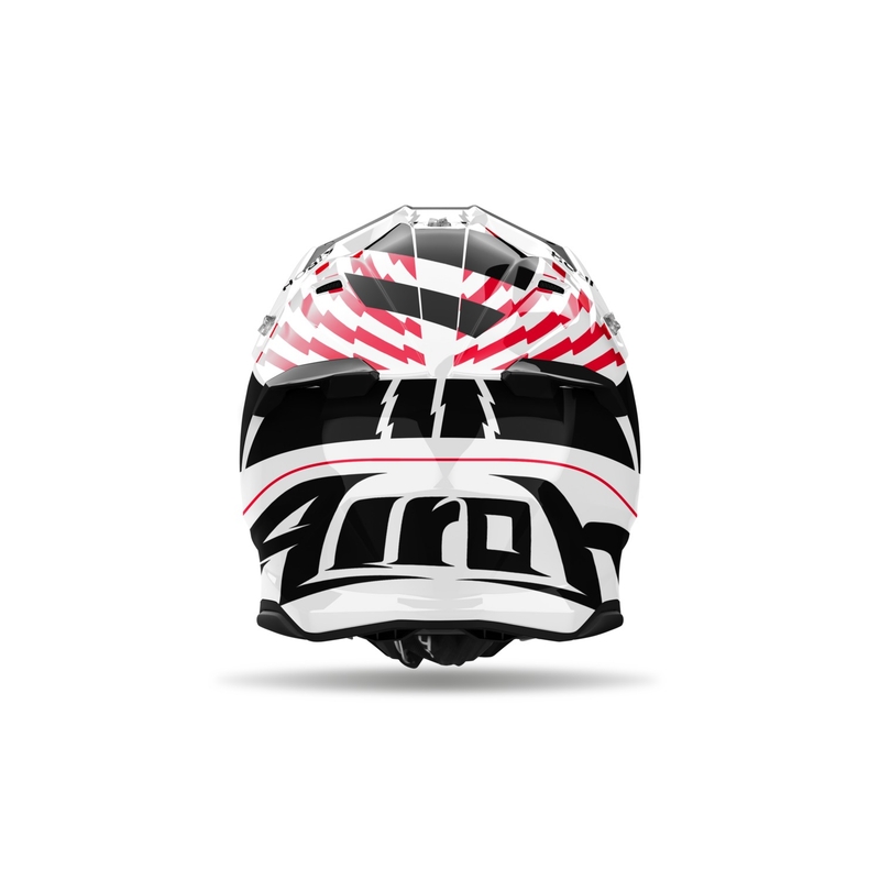 Casque cross Airoh Twist 3 Thunder rouge brillant