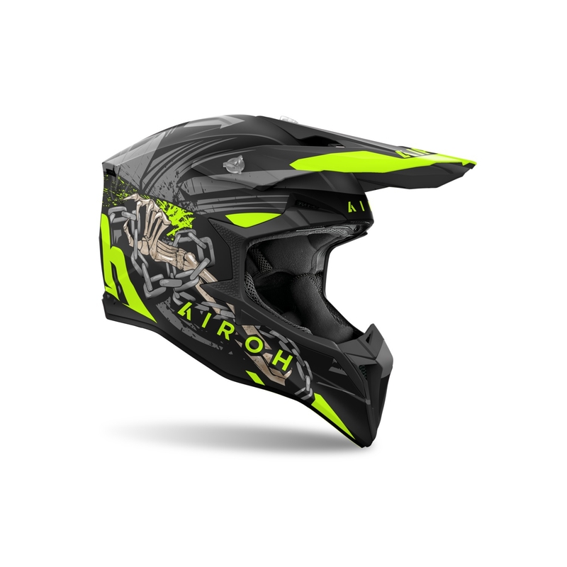 Casque de motocross Airoh Wraaap Darkness mat