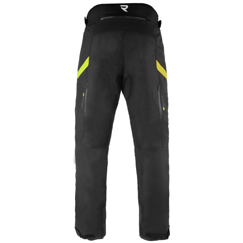 Pantalon de moto Street Racer Vix noir et jaune fluo