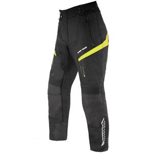 Pantalon de moto Street Racer Vix noir et jaune fluo