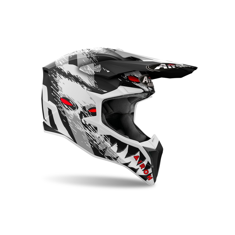 Casque de motocross Airoh Wraaap Demon 2024 Mat