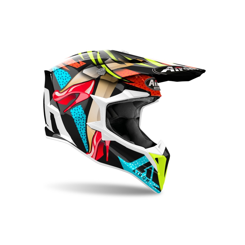 Casque motocross Airoh Wraaap Lollipop 2024 glossy