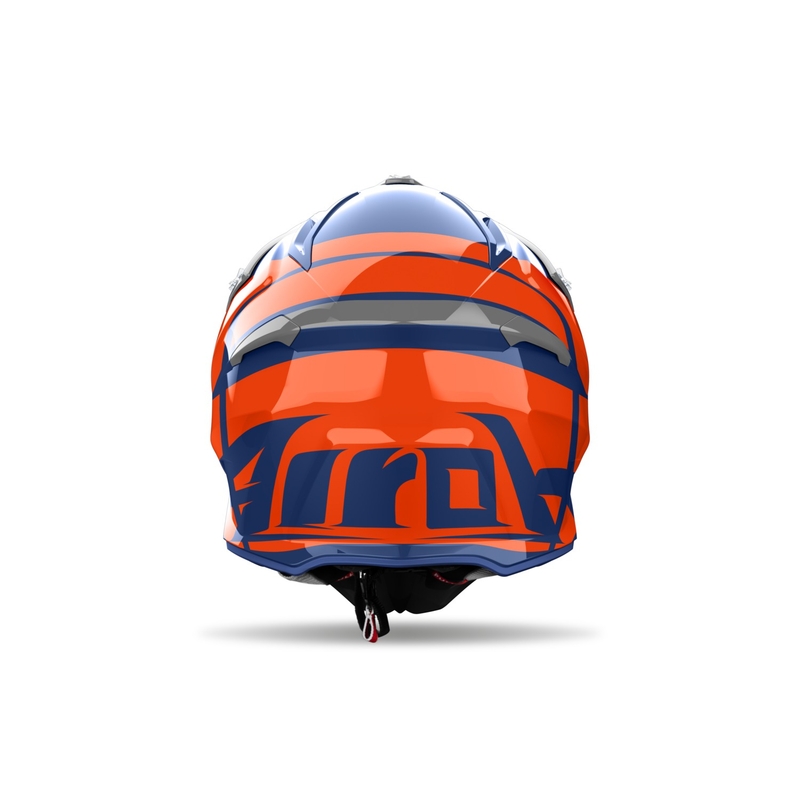 Casque de motocross Airoh Aviator Ace 2 Engine bleu brillant