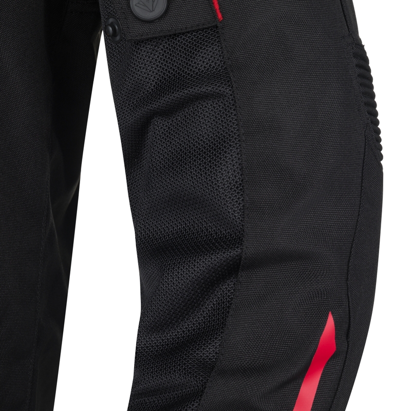 Veste de moto noire et blanche RSA Bolt