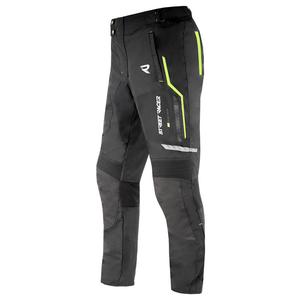 Pantalon de moto Street Racer Flex noir-jaune fluo