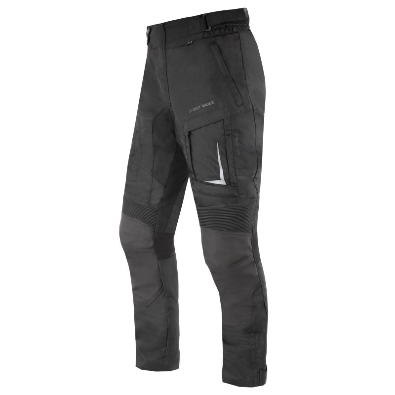 Pantalon de moto raccourci Street Racer Hilax Noir