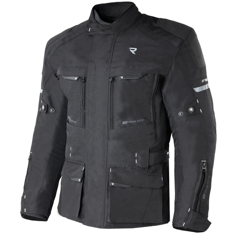 Veste moto Street Racer Rocket noire