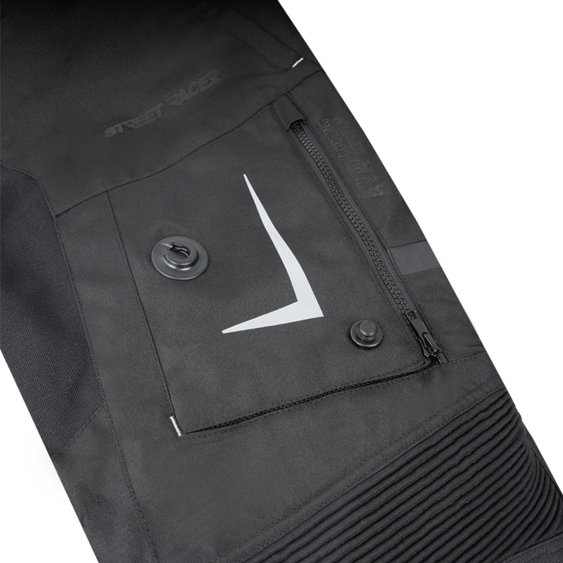 Pantalon de moto noir Street Racer All Season