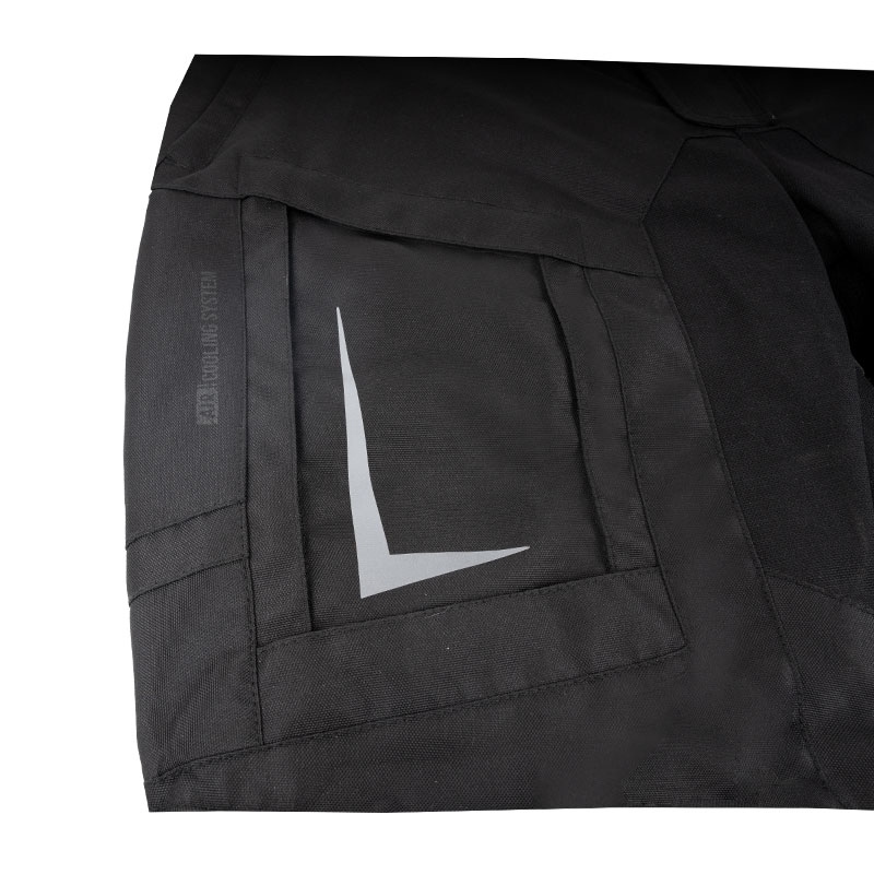 Pantalon de moto raccourci Street Racer Hilax Noir