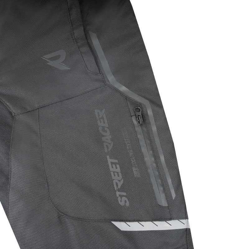 Pantalon de moto Street Racer Flex noir