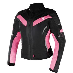 Veste de moto Street Racer Betty II Air noir et rose pour femme