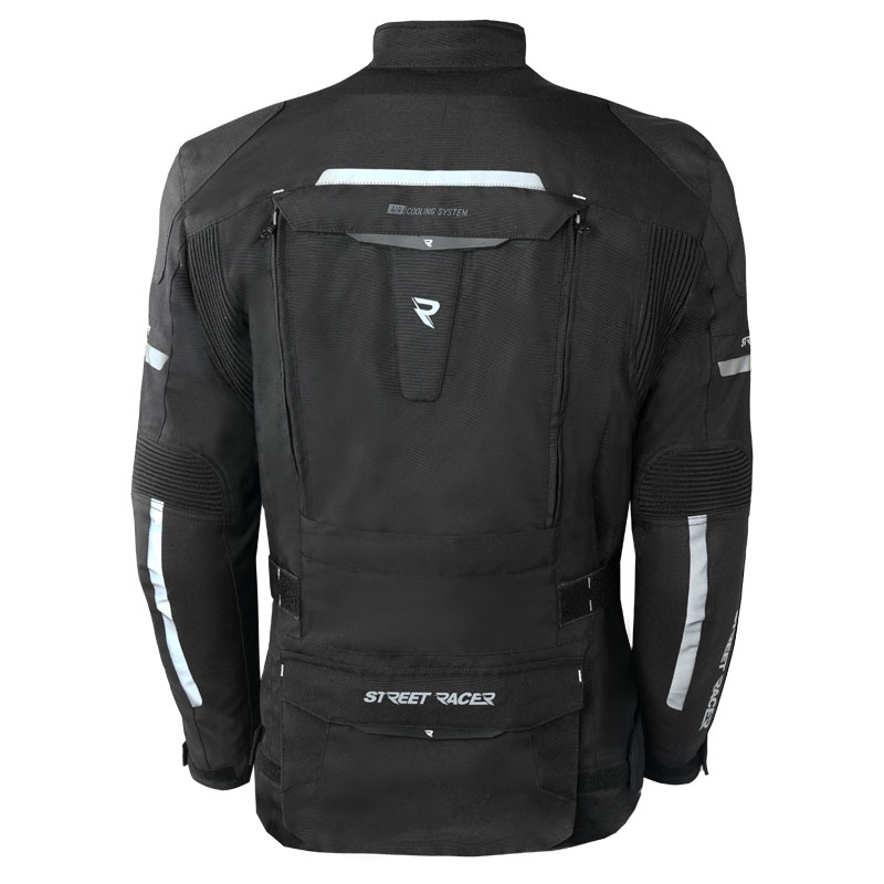 Veste moto Street Racer Rocket noire