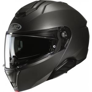 HJC i91 Solid semi flat titanium flip-up motorcycle helmet
