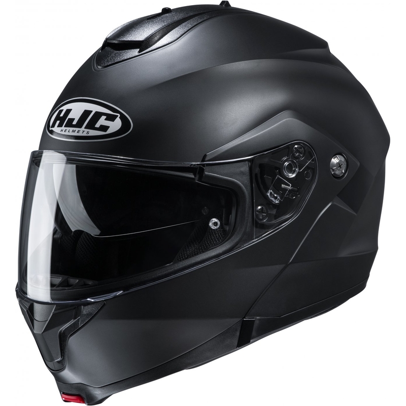Casque de moto modulable HJC C91N, noir semi-uni