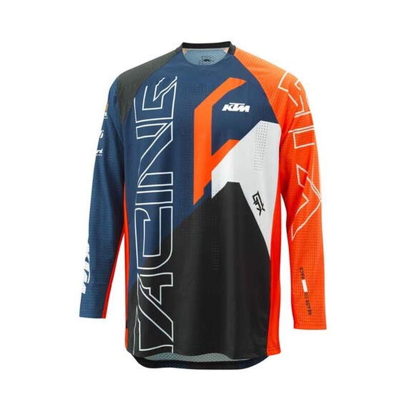 Maillot de motocross KTM Gravity-FX Replica noir-bleu-orange soldes
