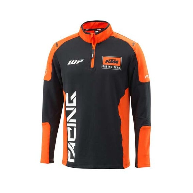 Sweat à capuche KTM Team Halfzip noir-orange
