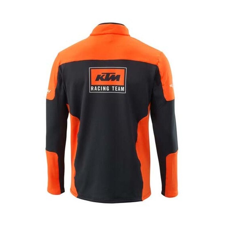 Sweat à capuche KTM Team Halfzip noir-orange