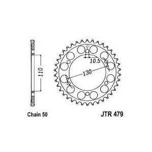 Řetězová rozeta JT 46 zubů, 530
