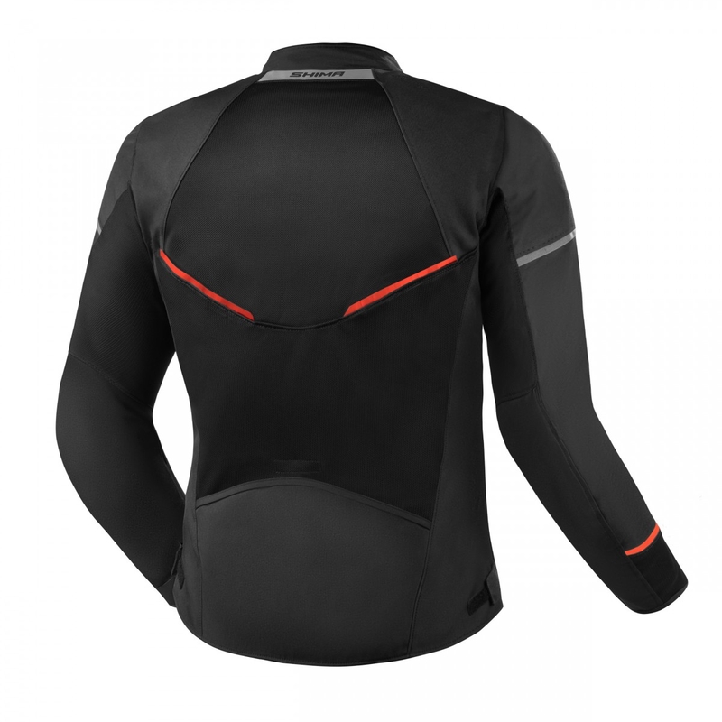 Veste moto Shima X-MESH 2.0 noir-rouge