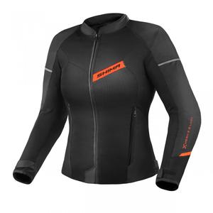 Veste moto femme Shima X-MESH 2.0 noir-rouge