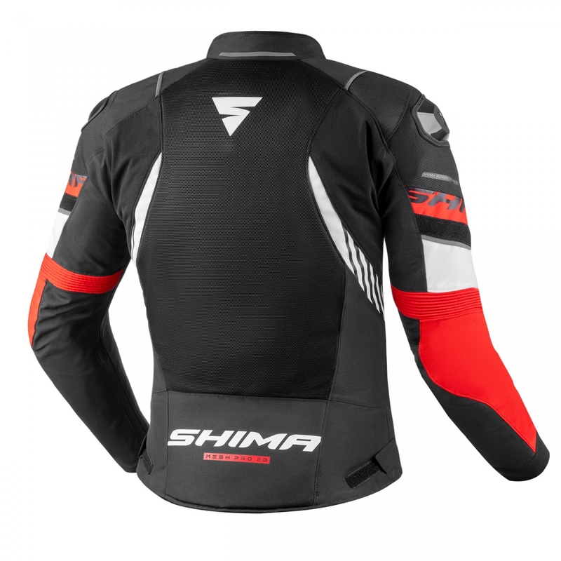 Veste moto Shima MESHPRO 2.0 noir-rouge