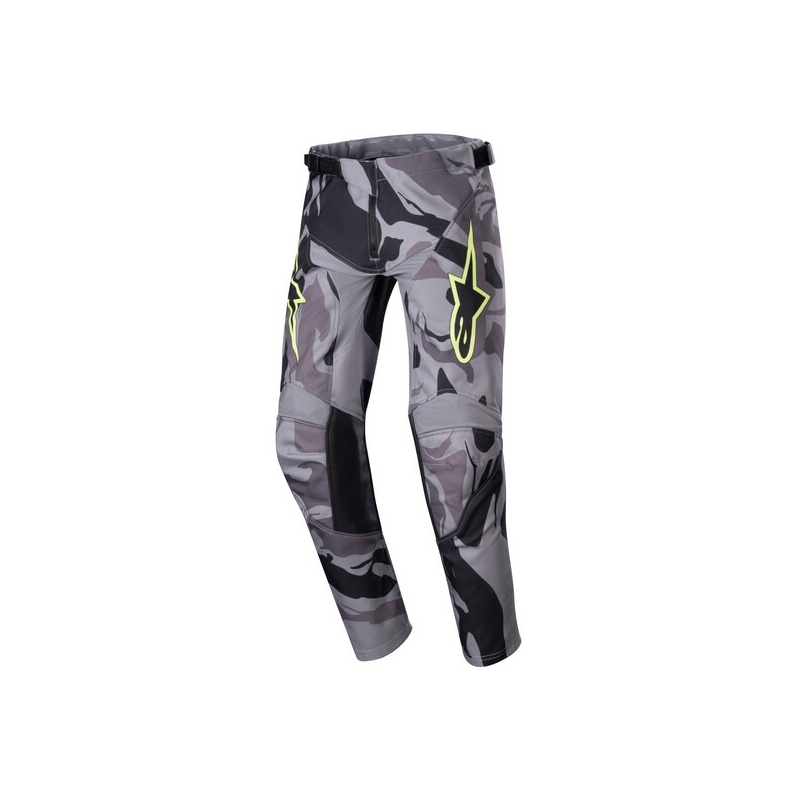 Alpinestars Racer Tactical 2024 Kids Motocross Pants grey camo-fluo yellow-black