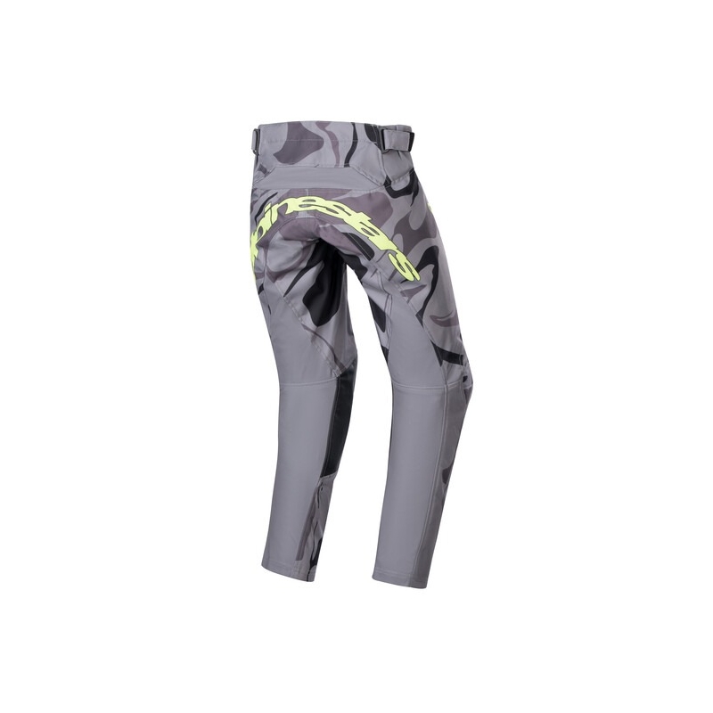 Alpinestars Racer Tactical 2024 Kids Motocross Pants grey camo-fluo yellow-black