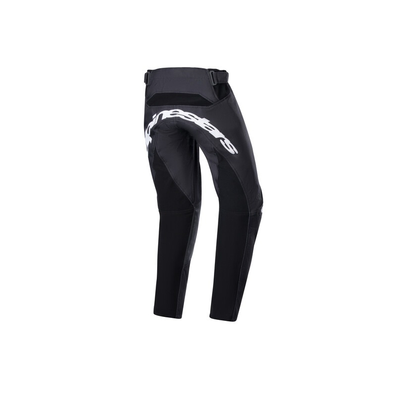 Pantalon de motocross Alpinestars Racer Lucent pour enfant, noir, blanc et rouge