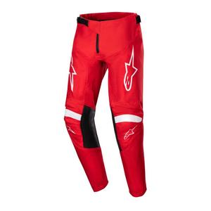 Alpinestars Racer Lurv 2024 Kids Motocross Pants Rouge et Blanc