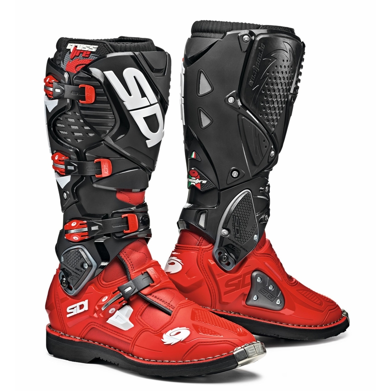 Bottes moto SIDI CROSSFIRE 3 rouge-noir soldes