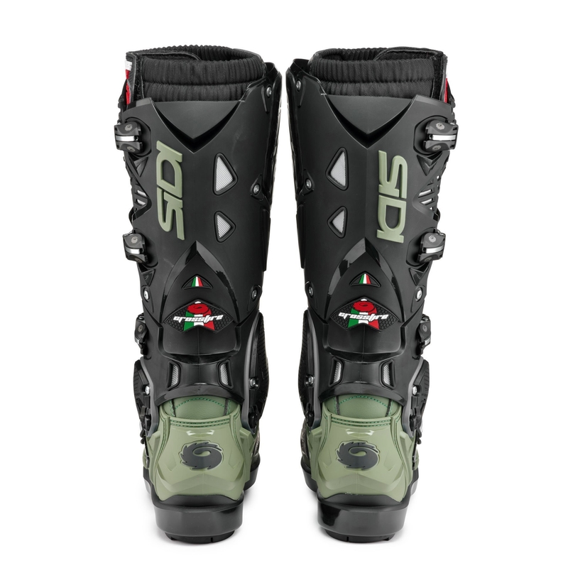 Bottes moto SIDI CROSSFIRE 3 SRS vert-noir