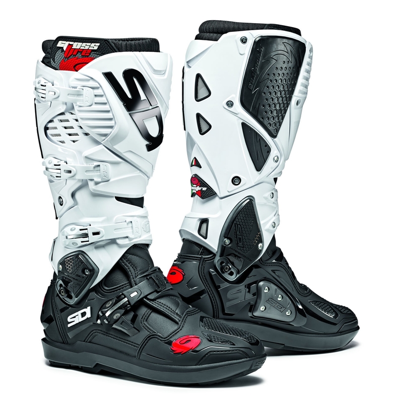 Bottes moto SIDI CROSSFIRE 3 SRS noir et blanc